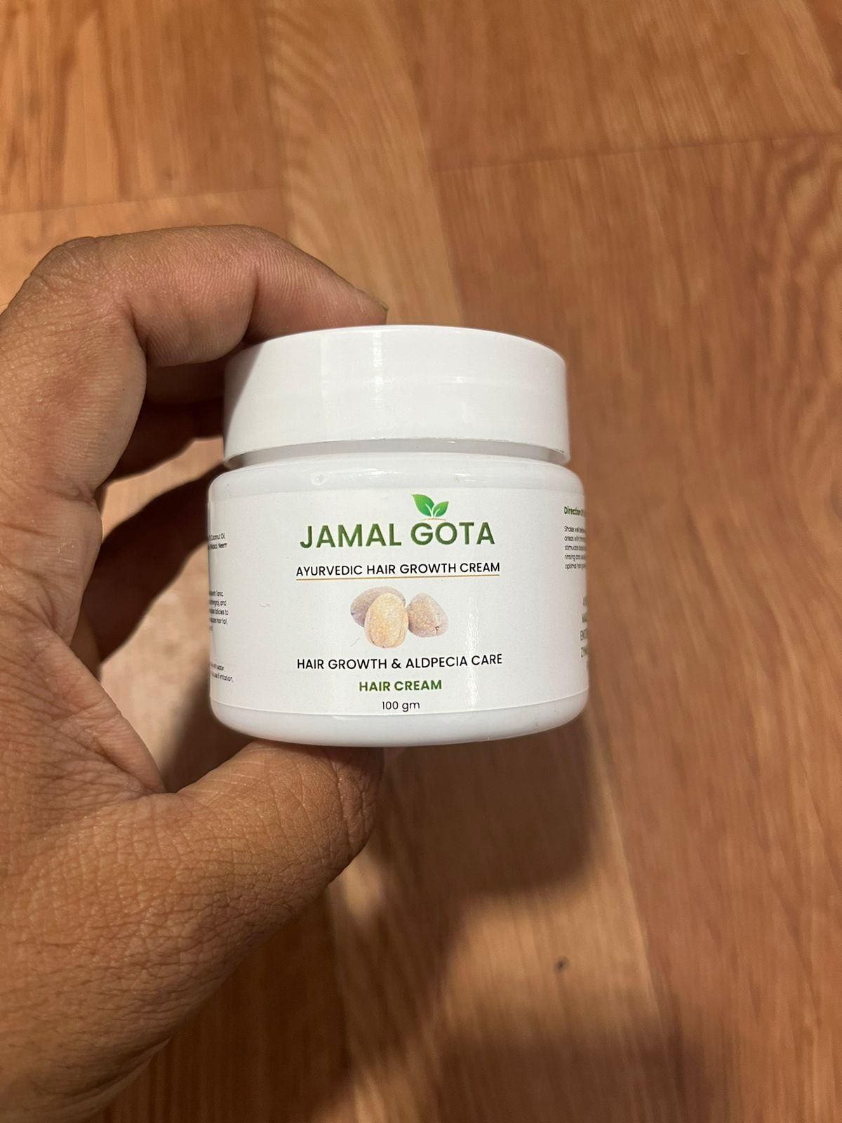 Jamalgota Ayurvedic Hair Growth Cream 100gm (Pack of 2) by 1 get 1 free